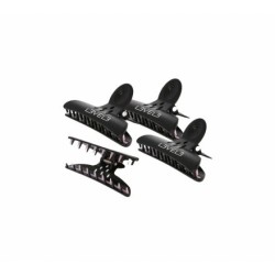 SET DE 4 PINZAS NEGRAS MARIPOSA L3VEL3